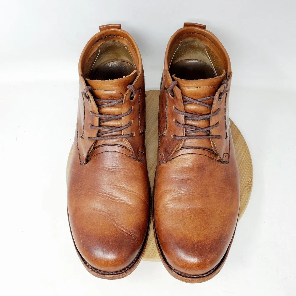 Sutro Boots Mens 10.5 D Lee Chukka Honey Brown Leather Lace Up Shoes